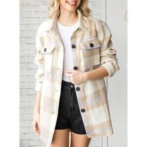 Beaully Women's Flannel Plaid Shacket